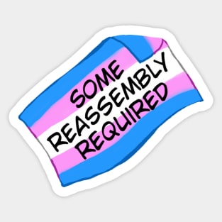 Trans-Pride: Reassembly Required Lable Sticker